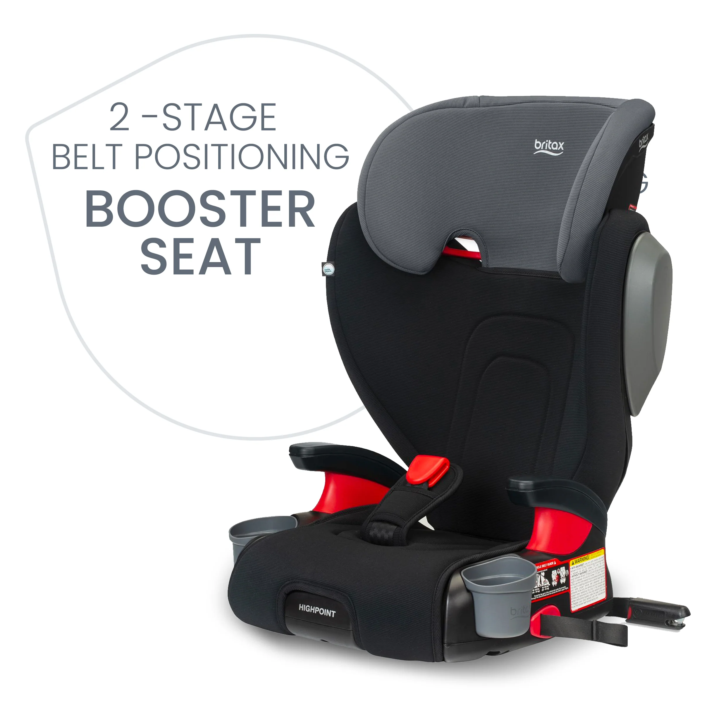 Britax Highpoint 2 Stage Belt Positioning Booster Car Seat - Image 3