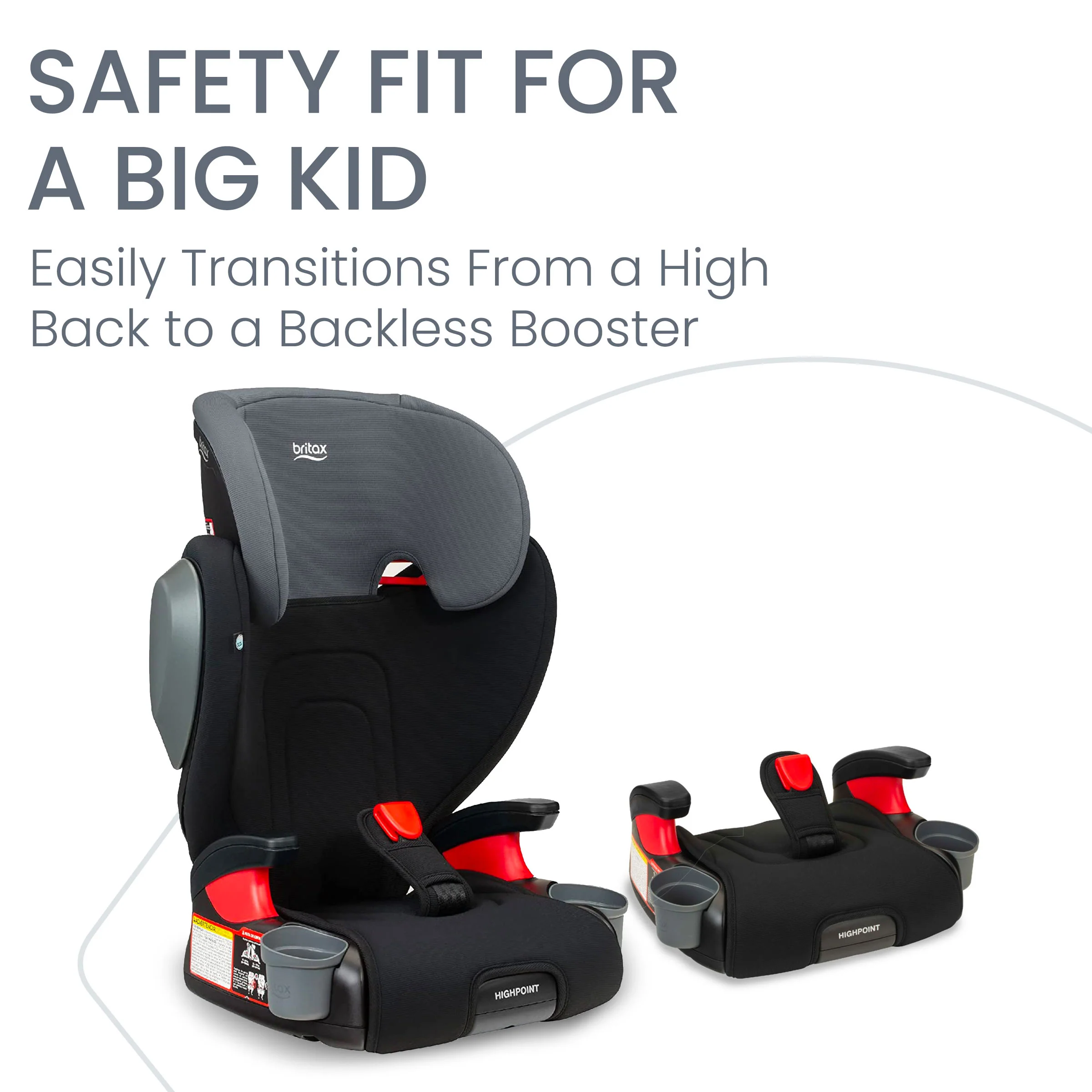 Britax Highpoint 2 Stage Belt Positioning Booster Car Seat - Image 4