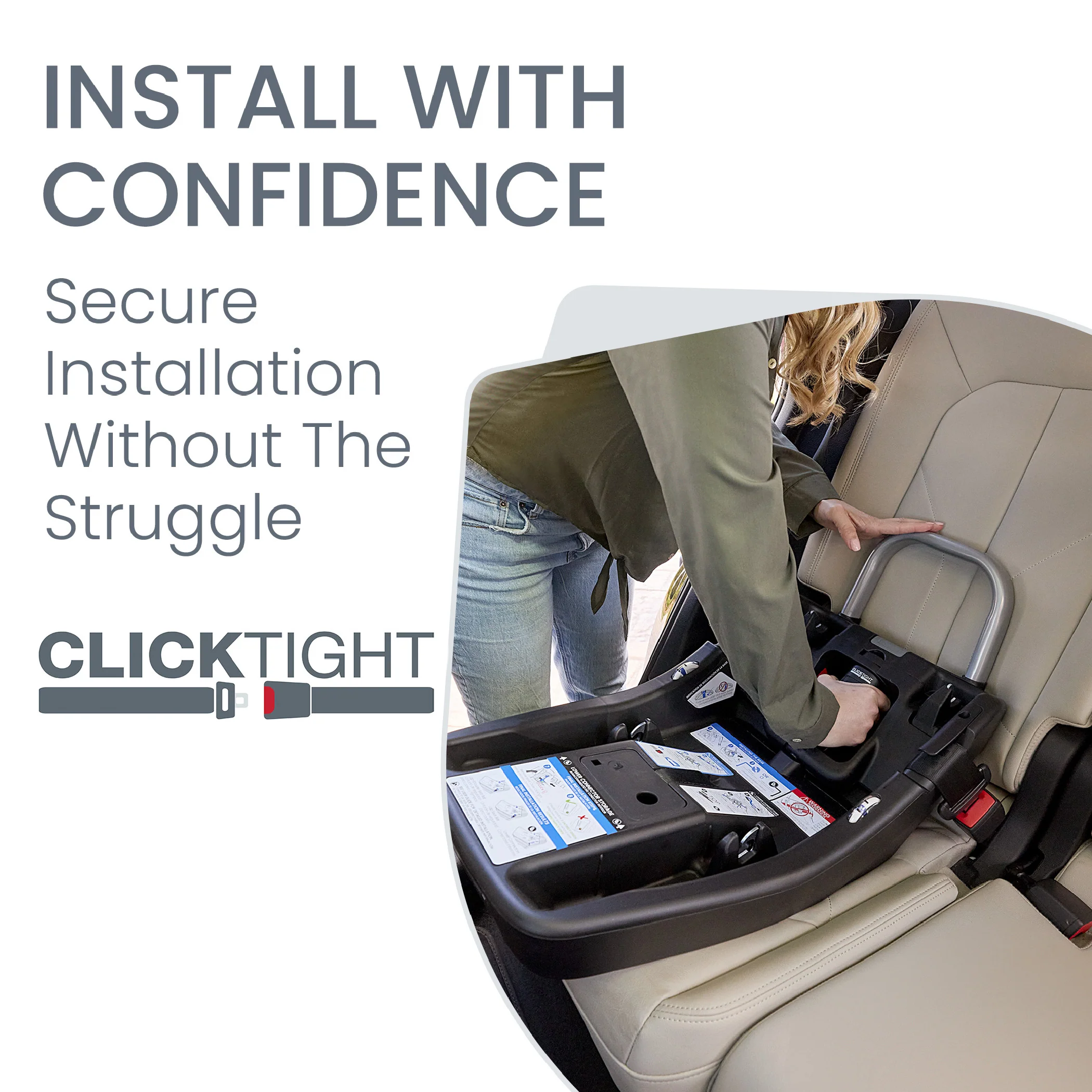 Britax™ Infant Car Seat Base with ClickTight® in Alpine - Image 4