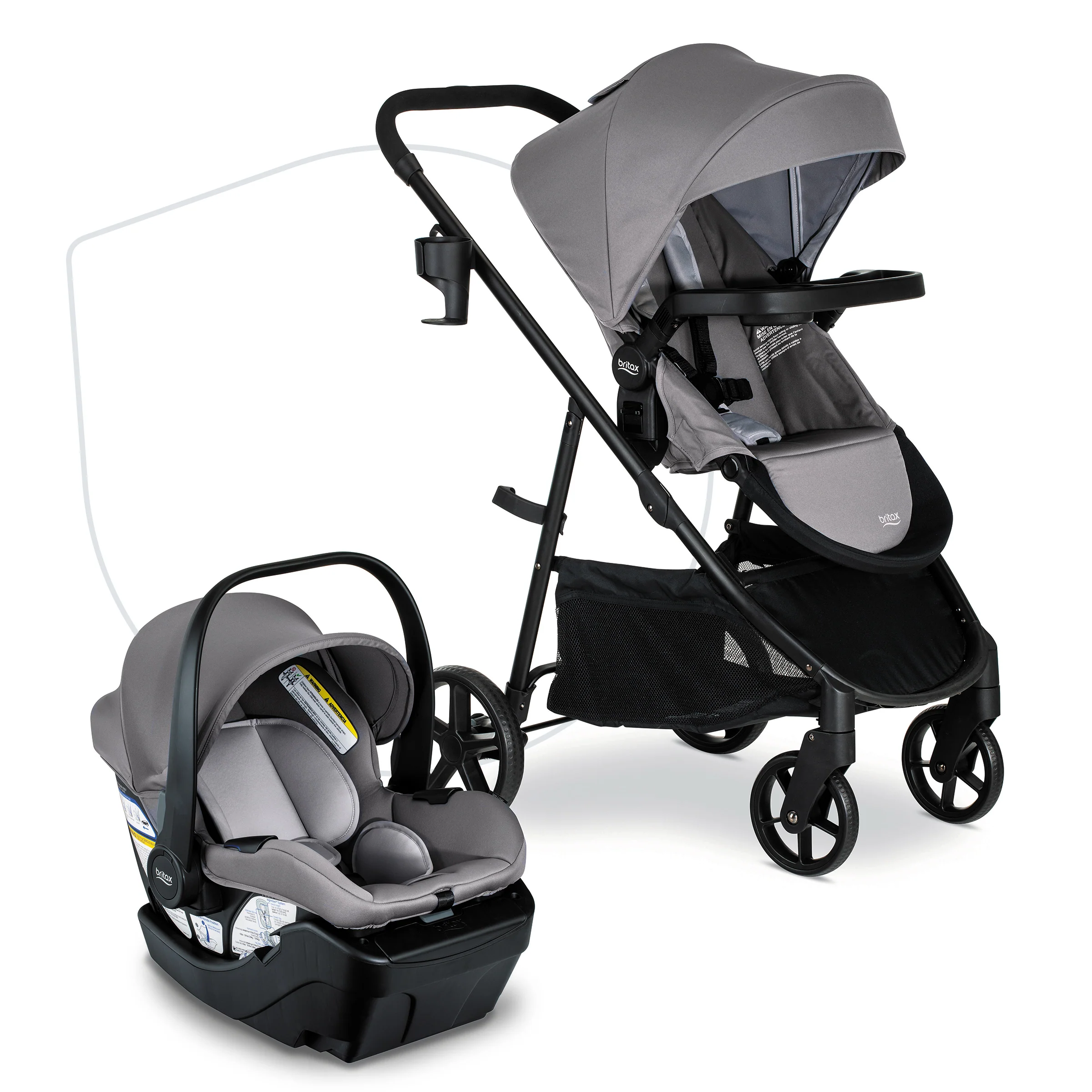 Britax® Willow® Brook® Travel System with Aspen® Base - Image 17