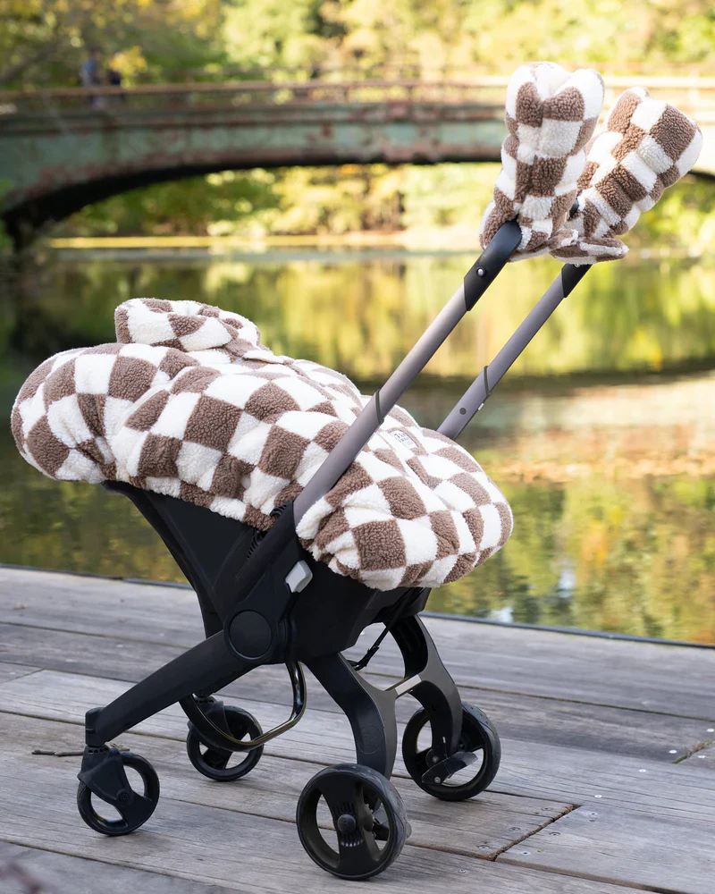 7AM Car Seat Cocoon Checker Berber 0-12M - Image 2