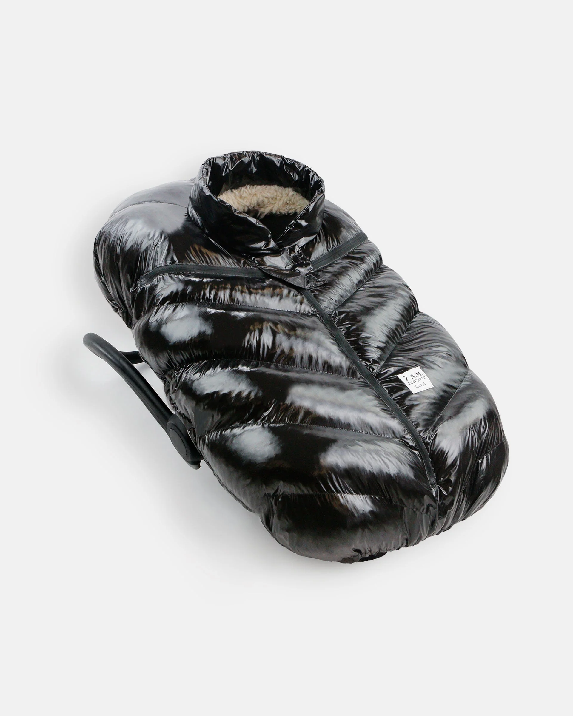 7AM Car Seat Cocoon  Polar Black - Image 2