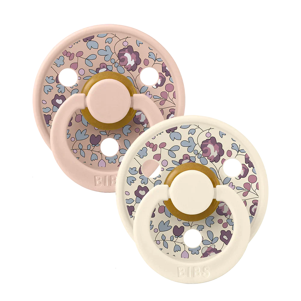 BIBS X Liberty Pacifiers 2pk Eloise Blush