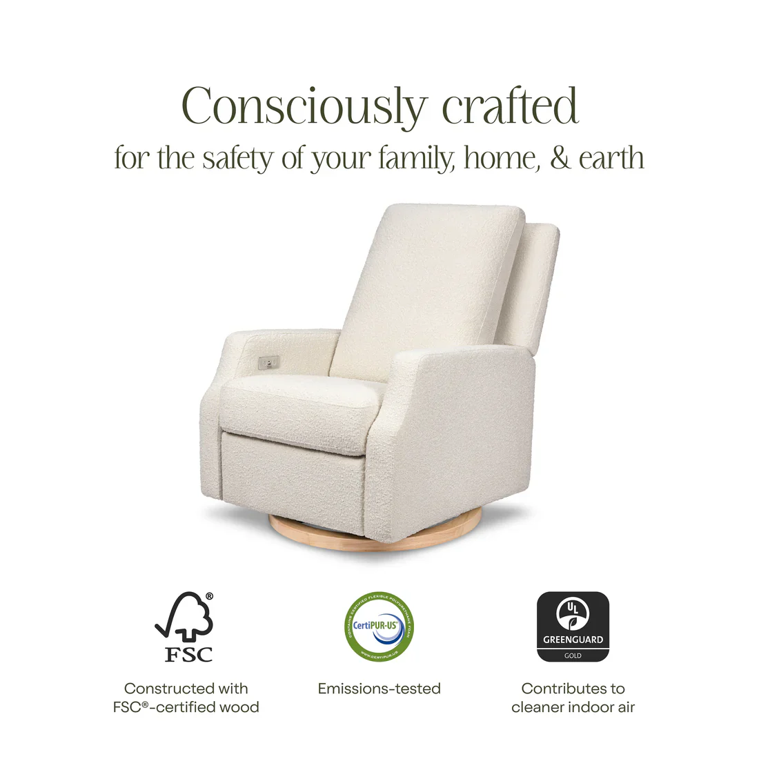 Crewe Electronic Swivel Glider Recliner - Image 4