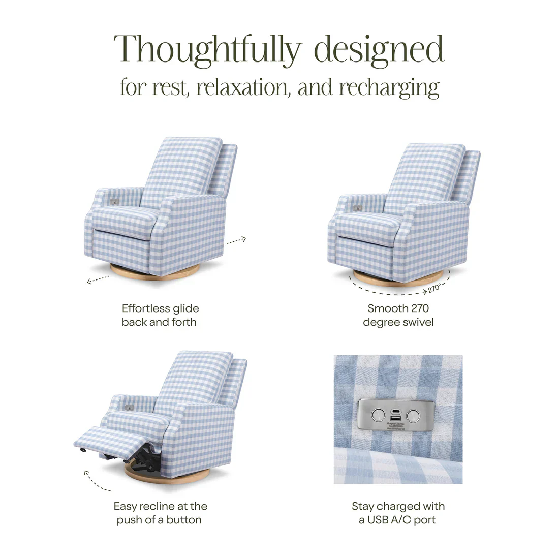 Crewe Electronic Swivel Glider Recliner - Image 76