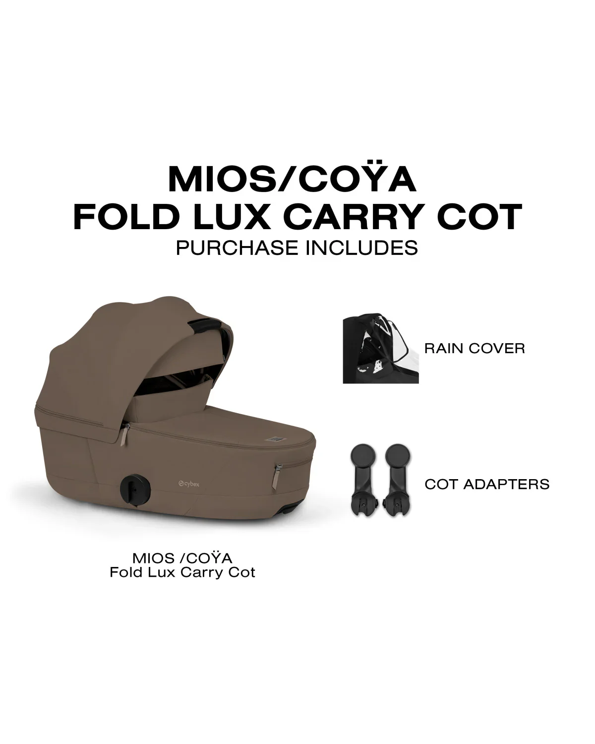 Cybex Mios/Coya Fold Lux Carry Cot - Image 5