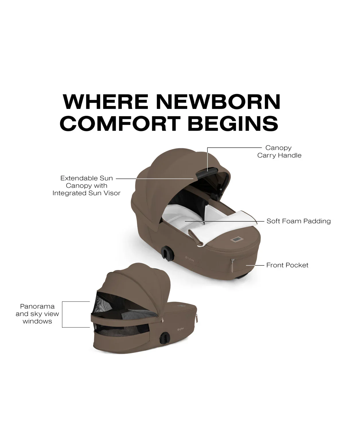Cybex Mios/Coya Fold Lux Carry Cot - Image 7