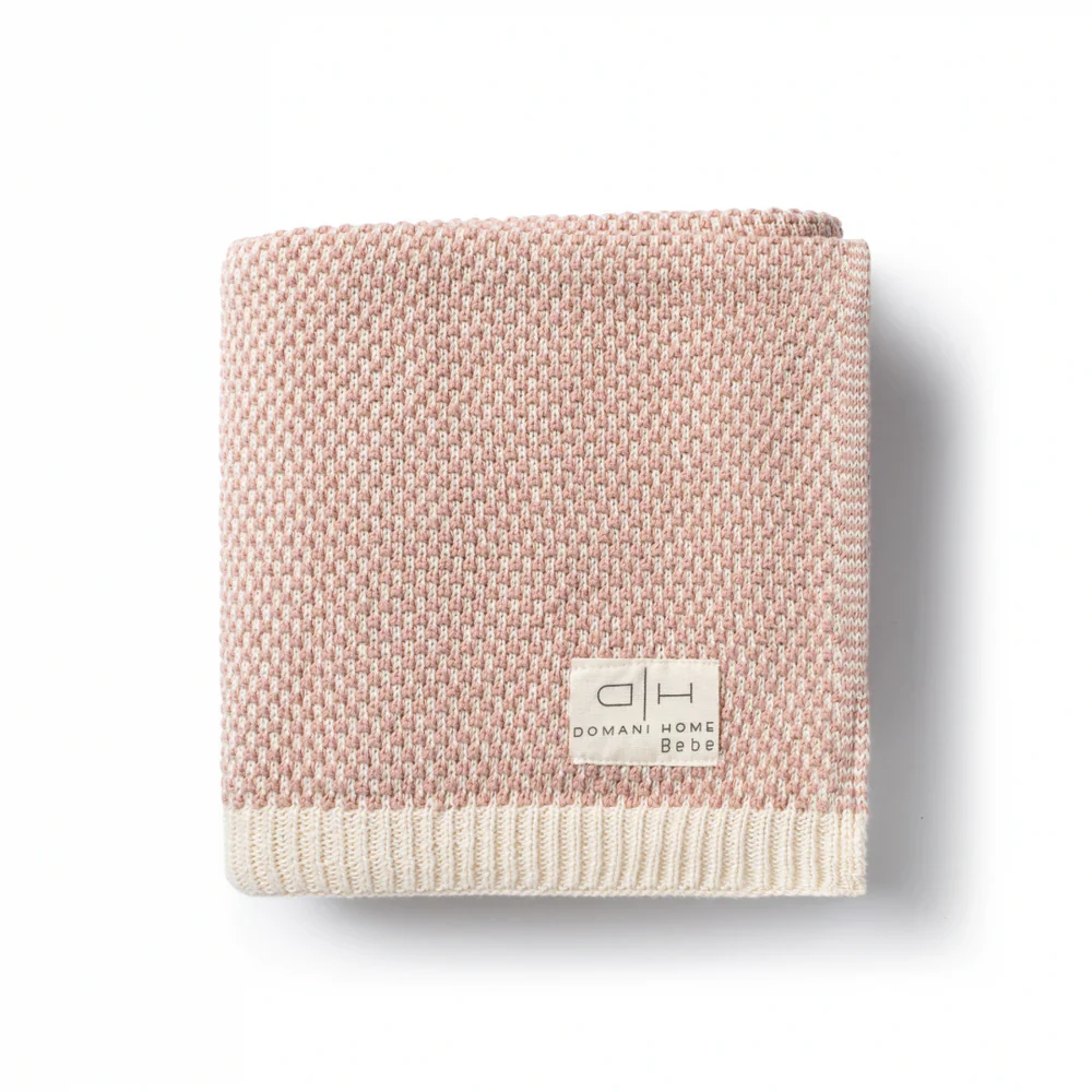 Domani Home Brunello Baby Blanket in Rose - Image 4