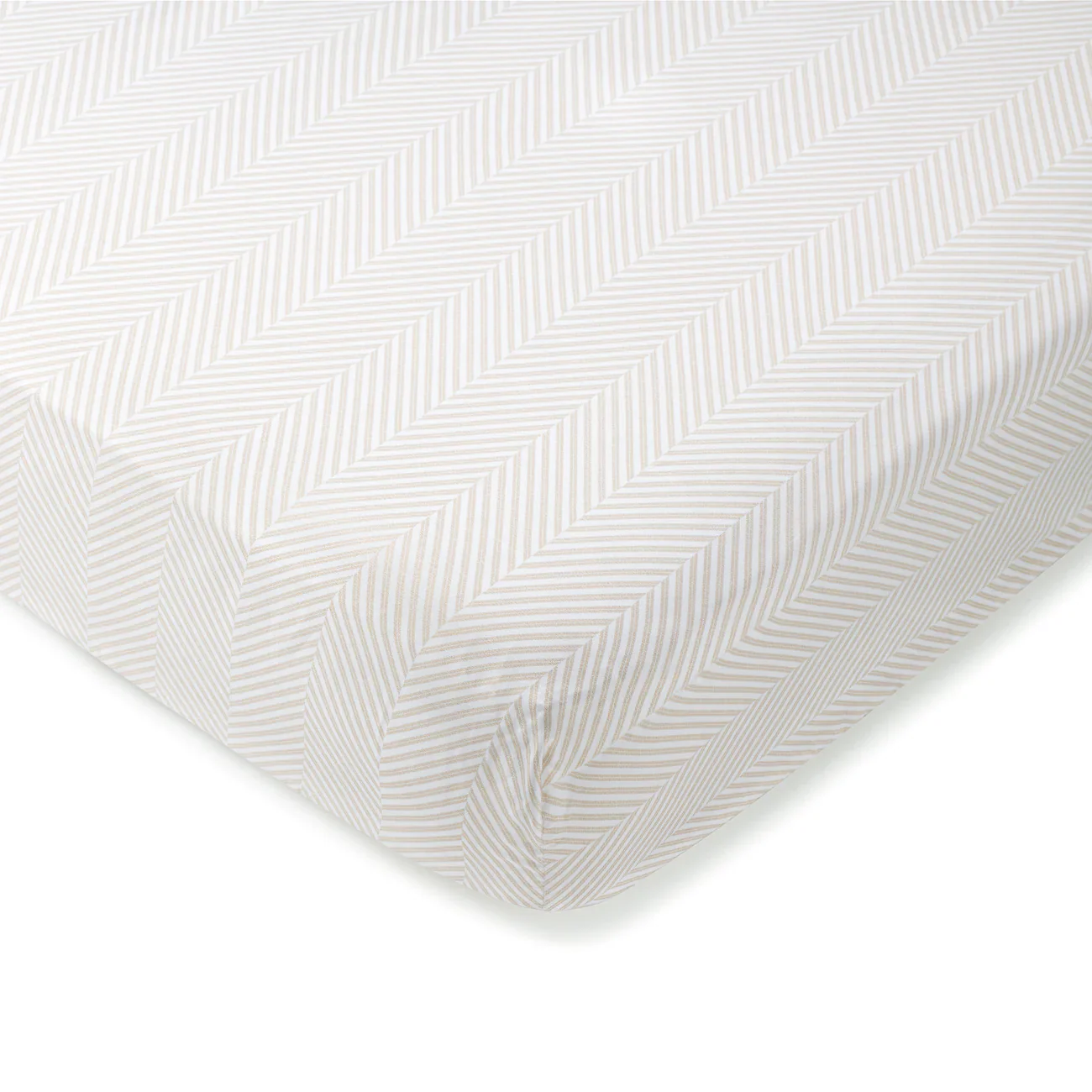 Domani Home Leze Taupe Crib Sheet - Image 3