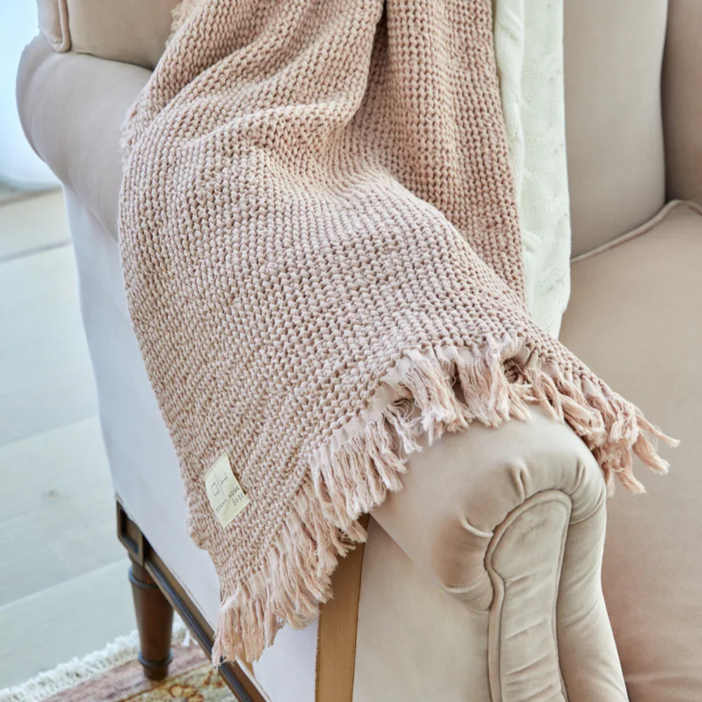 Domani Home Waffle Muslin Baby Blanket in Pink - Image 4