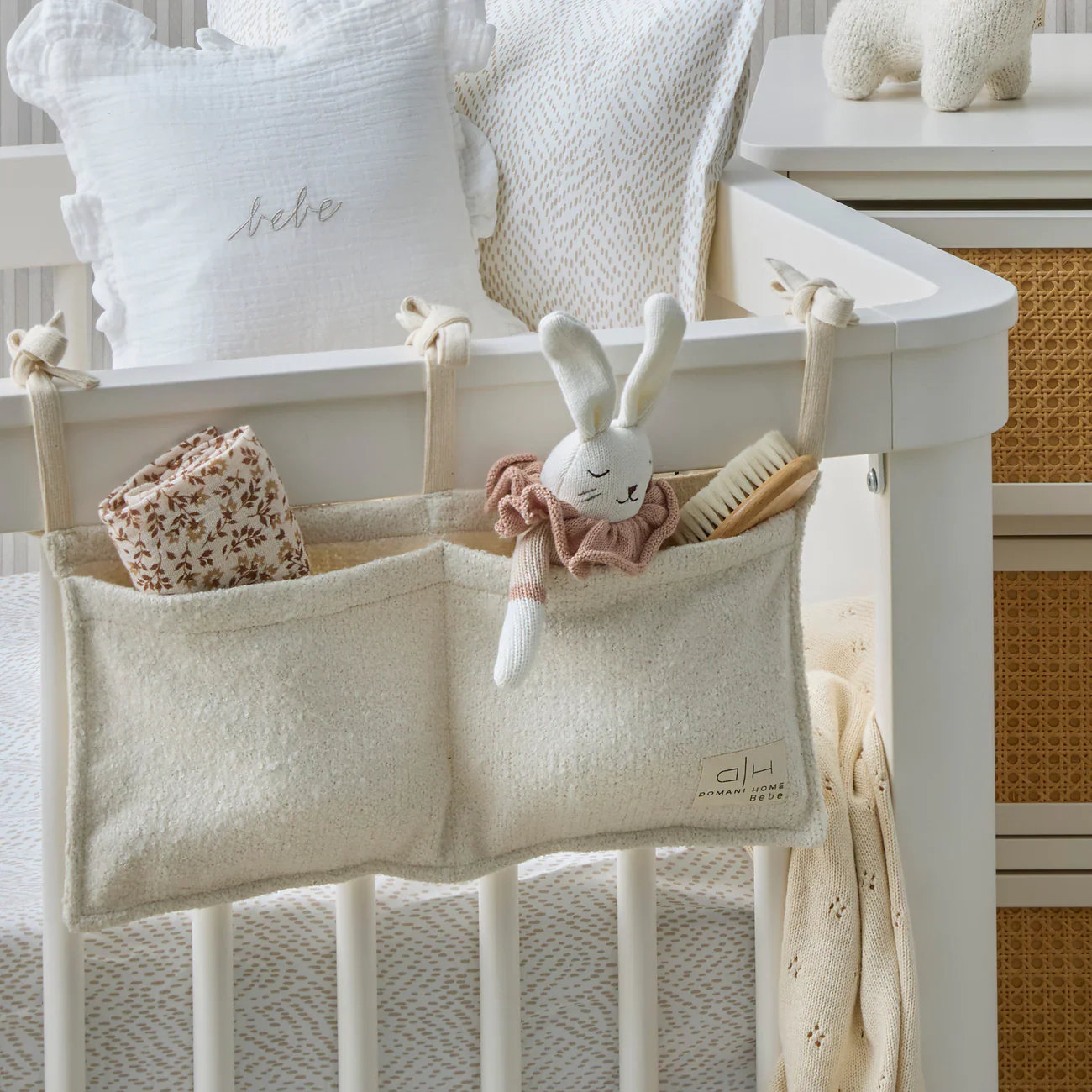 Domani Home White Gauze Bebe Ruffle Accent Pillow Case in White - Image 2