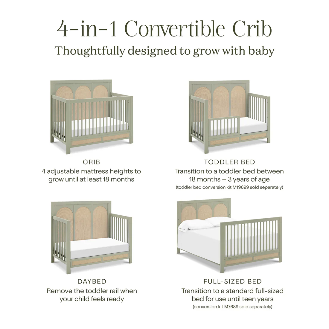 Namesake Eloise 4 in 1 Convertible Crib - Image 25