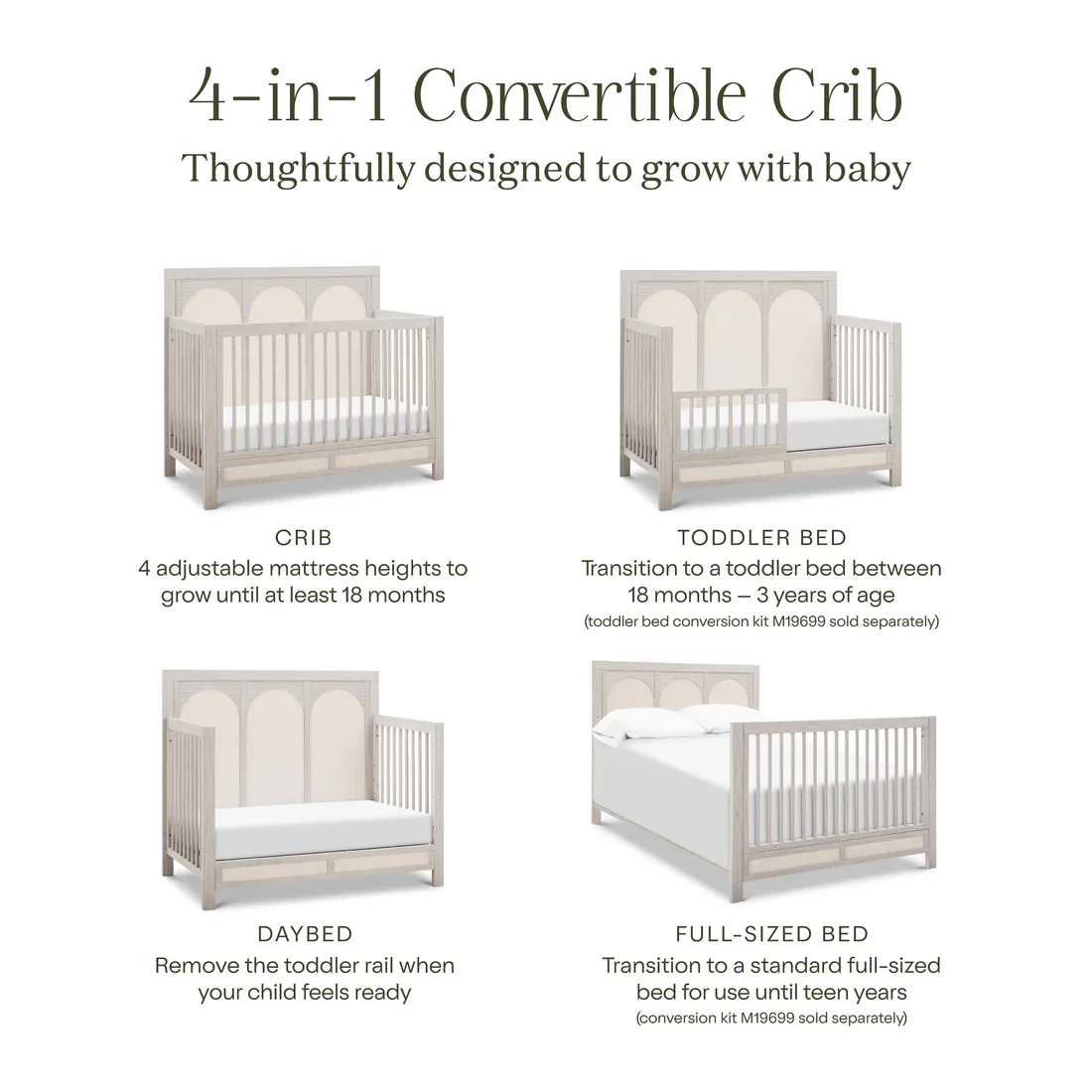 Namesake Eloise 4 in 1 Convertible Crib - Image 40