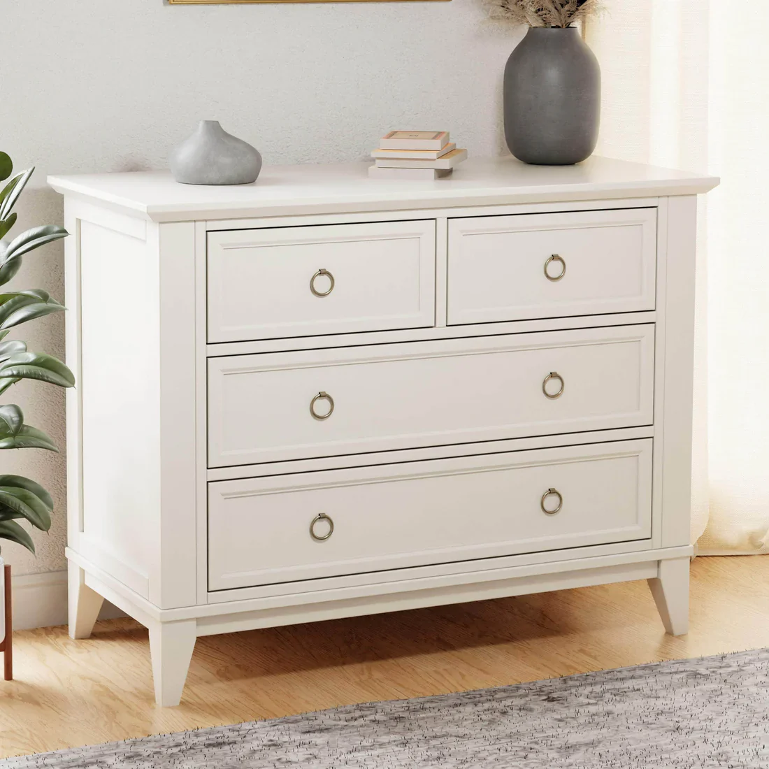 Emma Regency 4 Drawer Dresser in Warm White - Image 3