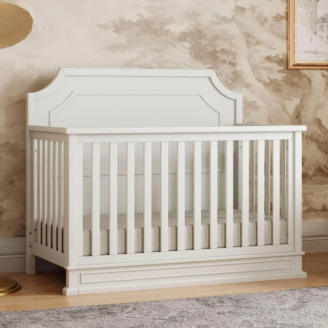 Emma Regency 4 in 1 Convertible Crib in Warm White - Image 15