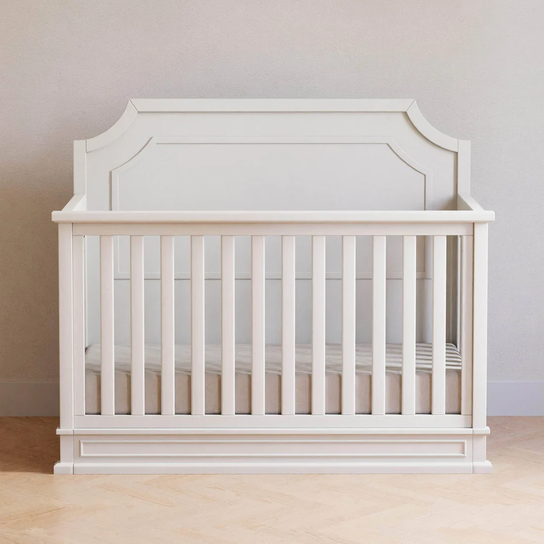 Emma Regency 4 in 1 Convertible Crib in Warm White - Image 2
