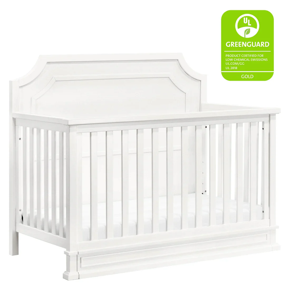 Emma Regency 4 in 1 Convertible Crib in Warm White - Image 5