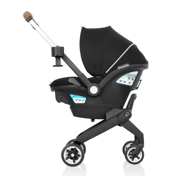 Evenflo Shyft DualRide Infant Car Seat Stroller Combo with Carryall Storage & Extended Canopy - Image 10