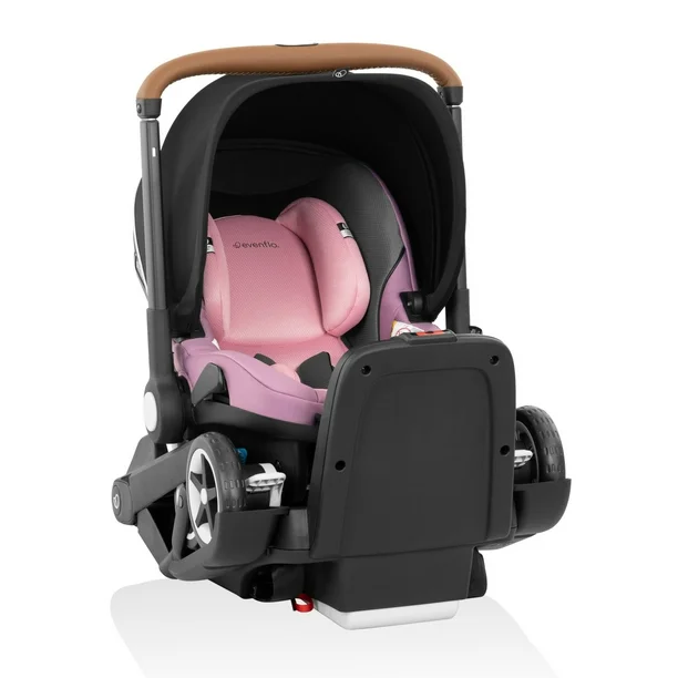 Evenflo Shyft DualRide Infant Car Seat Stroller Combo with Carryall Storage & Extended Canopy - Image 23