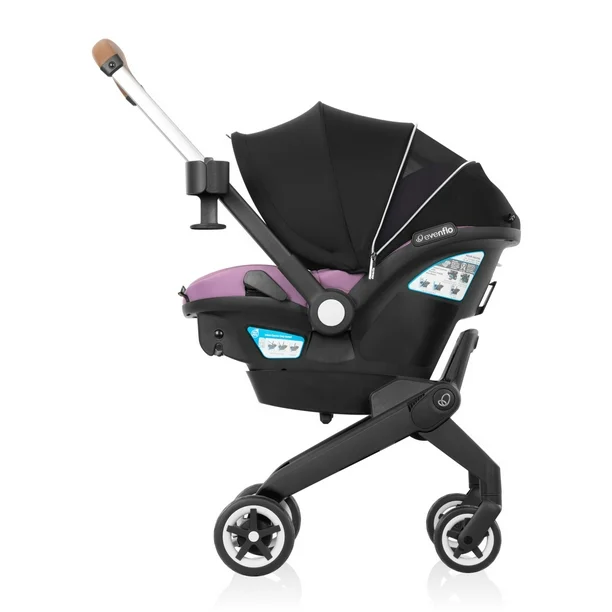 Evenflo Shyft DualRide Infant Car Seat Stroller Combo with Carryall Storage & Extended Canopy - Image 24