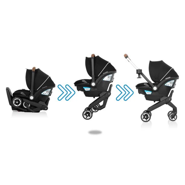 Evenflo Shyft DualRide Infant Car Seat Stroller Combo with Carryall Storage & Extended Canopy - Image 4