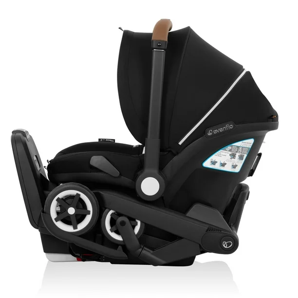 Evenflo Shyft DualRide Infant Car Seat Stroller Combo with Carryall Storage & Extended Canopy - Image 5