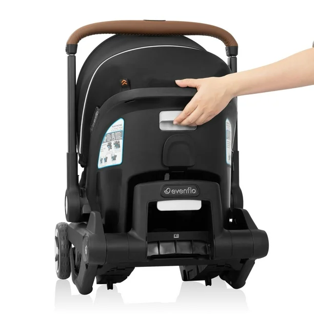 Evenflo Shyft DualRide Infant Car Seat Stroller Combo with Carryall Storage & Extended Canopy - Image 6
