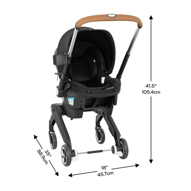 Evenflo Shyft DualRide Infant Car Seat Stroller Combo with Carryall Storage & Extended Canopy - Image 8
