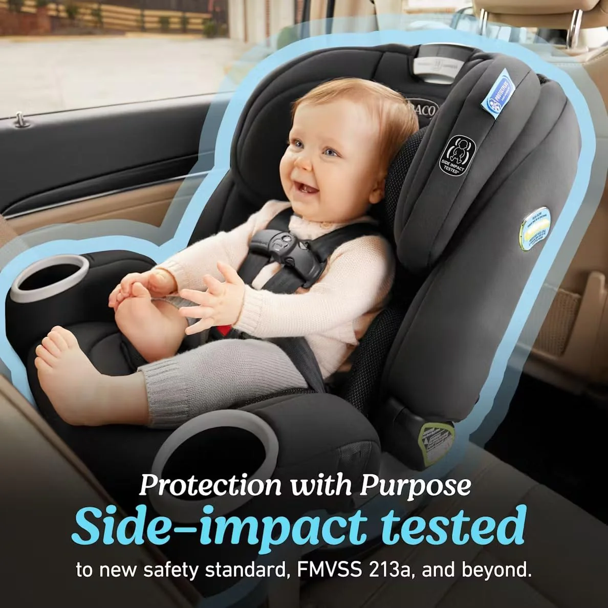 Graco 4Ever® DLX SnugLock® 4 in 1 Car Seat , Leila - Image 4