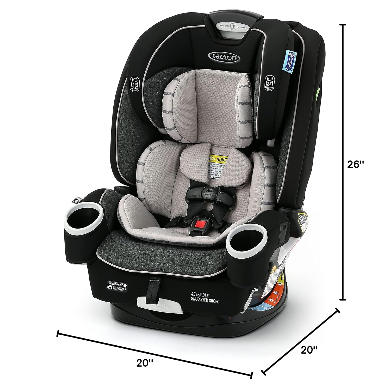 Graco 4Ever® DLX SnugLock® 4 in 1 Car Seat , Leila - Image 7