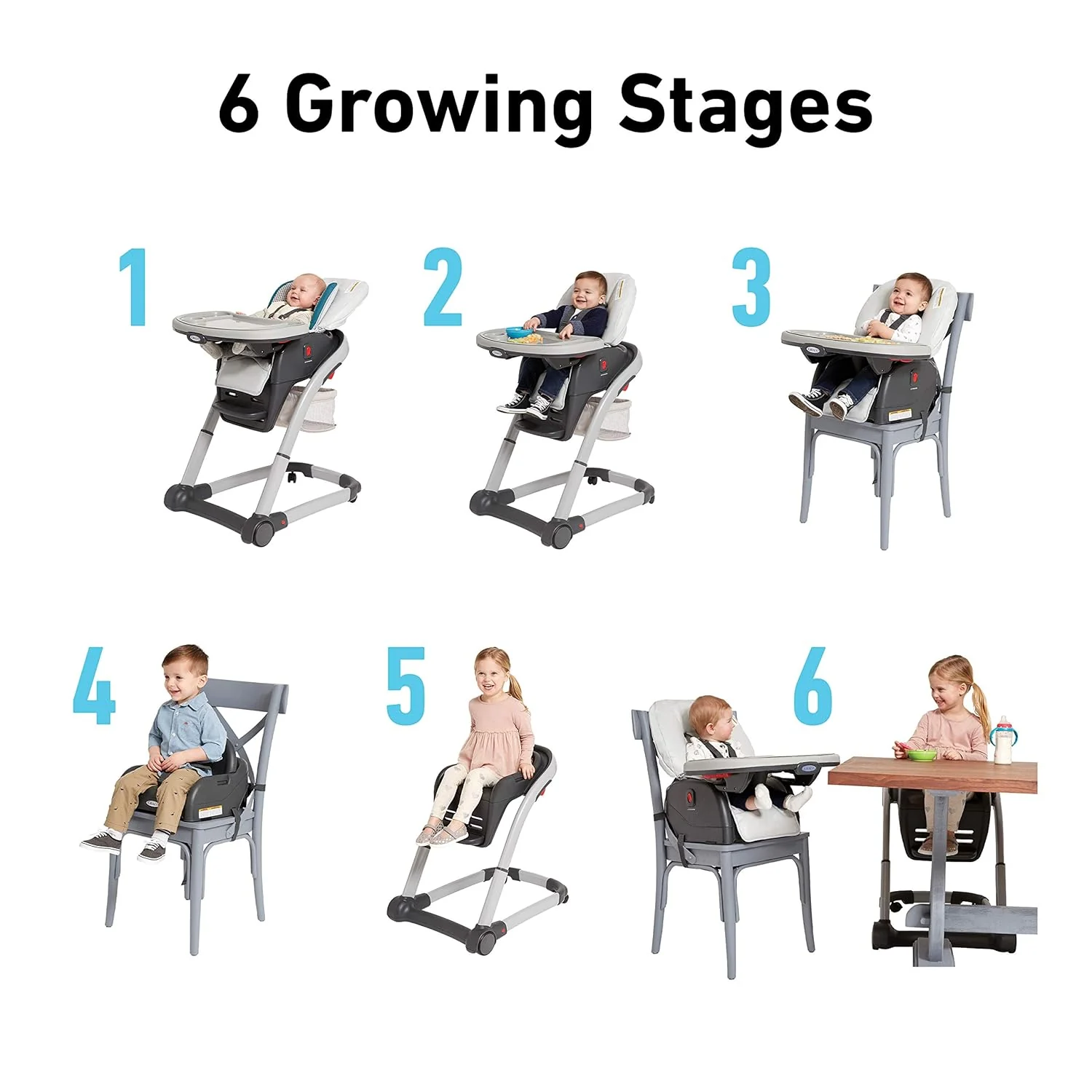Graco Blossom 6 in 1 Convertible High Chair in Redmond - Image 2