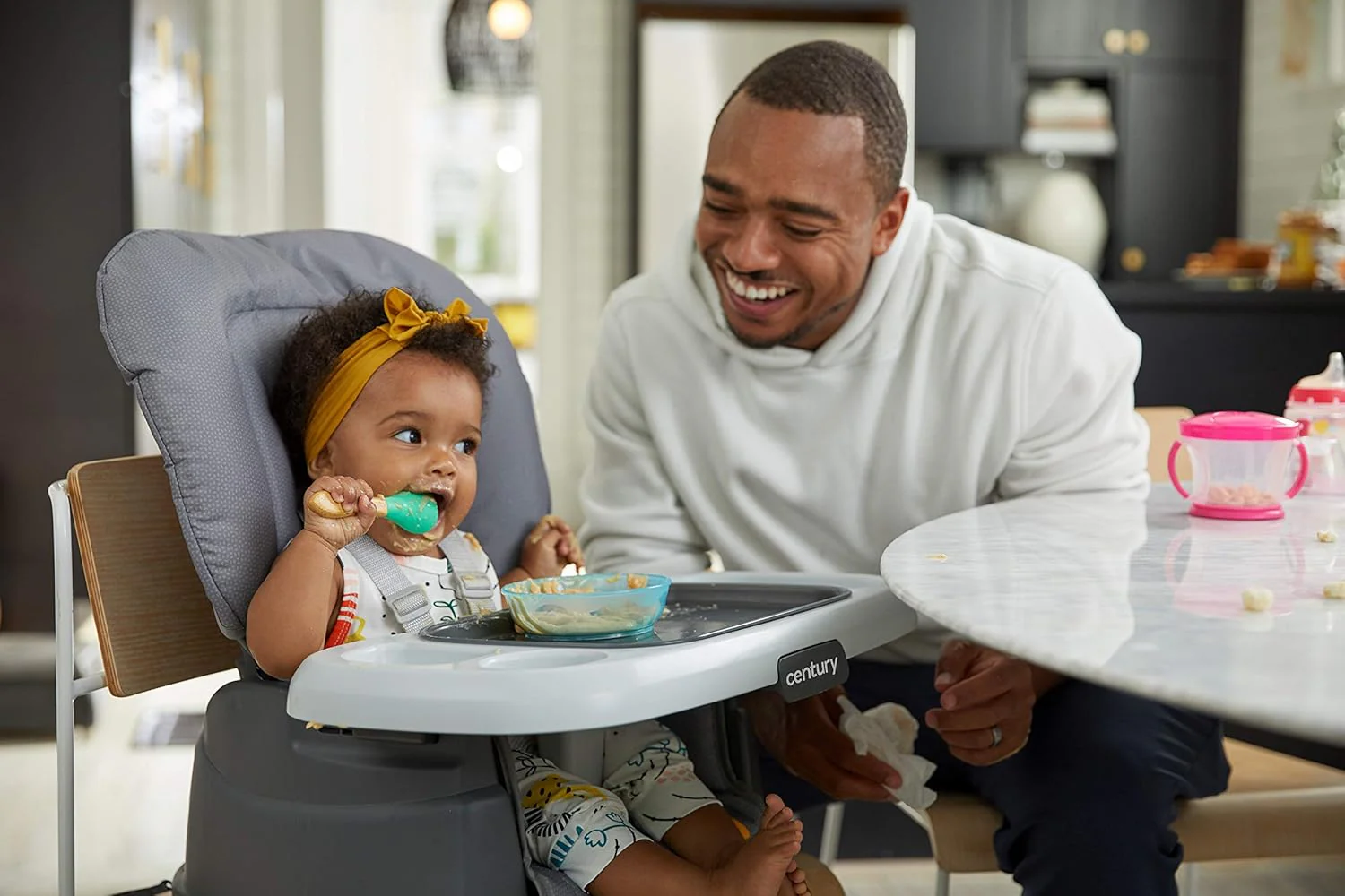 Graco Century Dine On 4 in 1 High Chair, Grows with Child with 4 Modes in Metro - Image 6