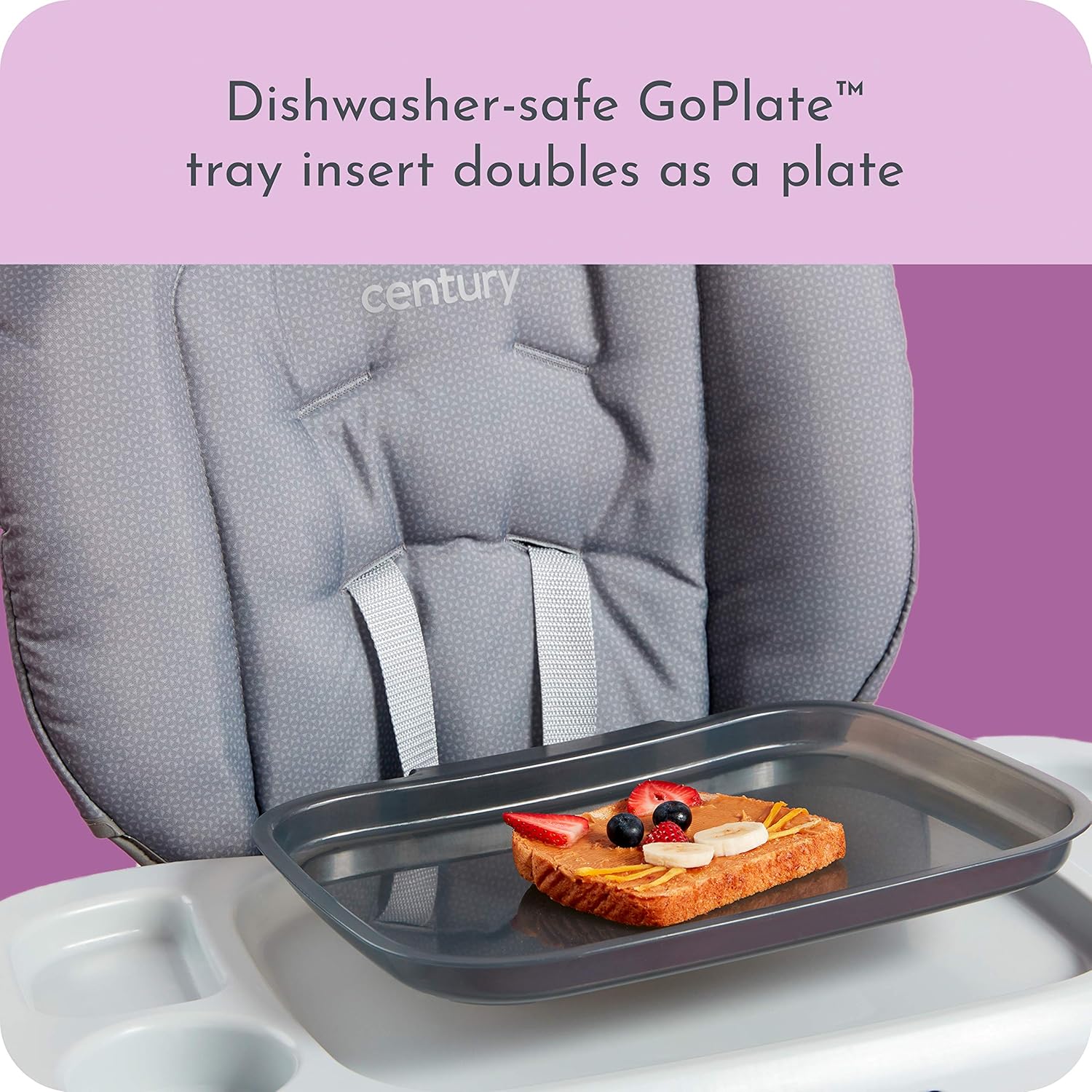 Graco Century Dine On 4 in 1 High Chair, Grows with Child with 4 Modes in Metro - Image 9