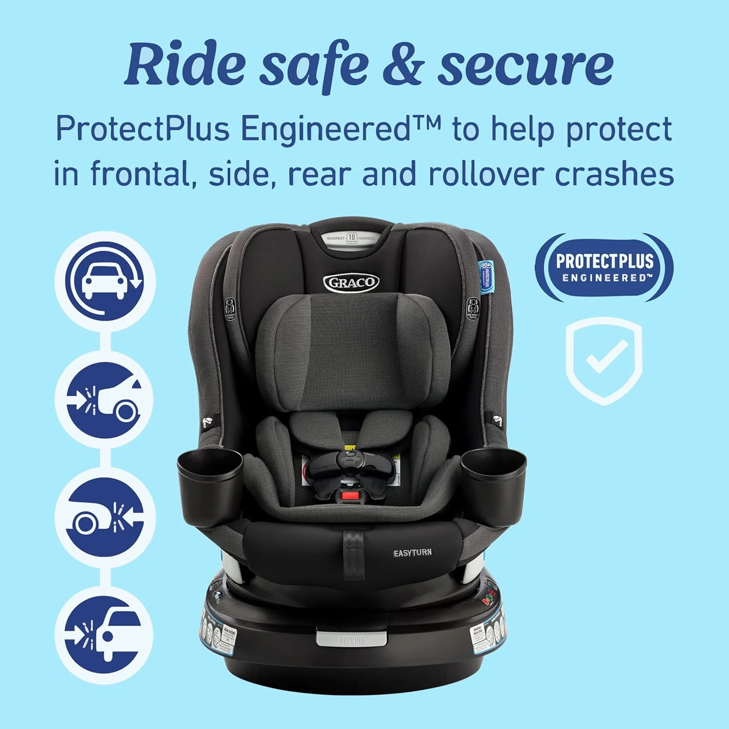Graco EasyTurn 360 2 in 1 Convertible Car Seat - Image 12