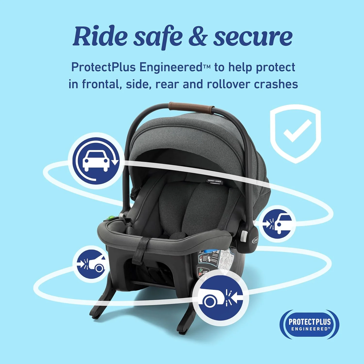 Graco On The Go MAX Infant Car Seat in Ace - Image 4