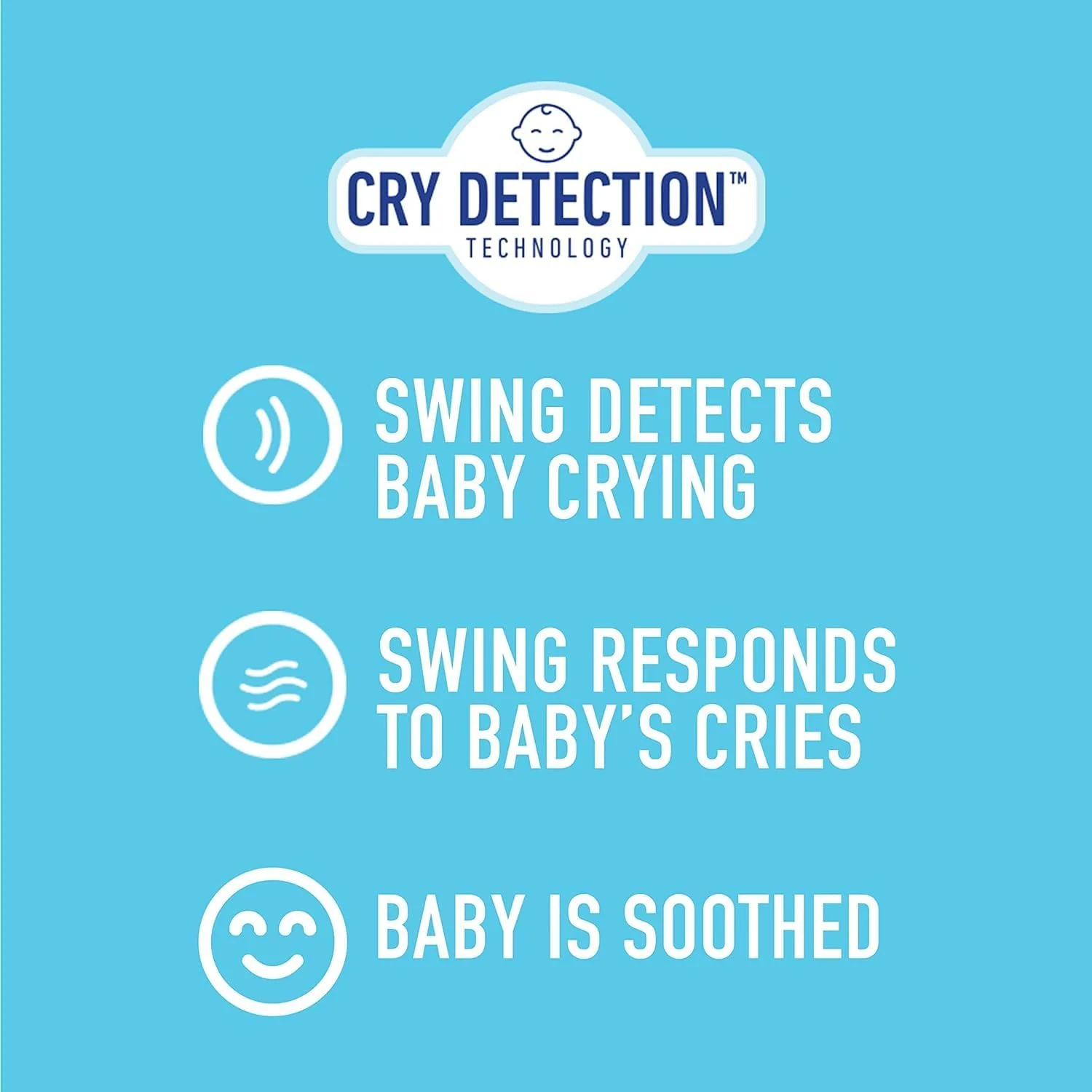Graco Sense2Soothe 2-in-1 Baby Swing and Portable Rocker with Cry Detection Technology - Sailor - Image 5