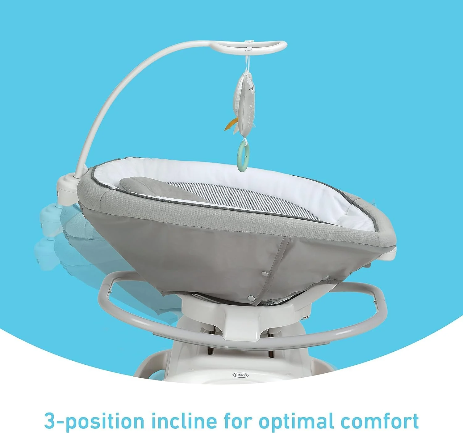Graco Sense2Soothe 2-in-1 Baby Swing and Portable Rocker with Cry Detection Technology - Sailor - Image 6