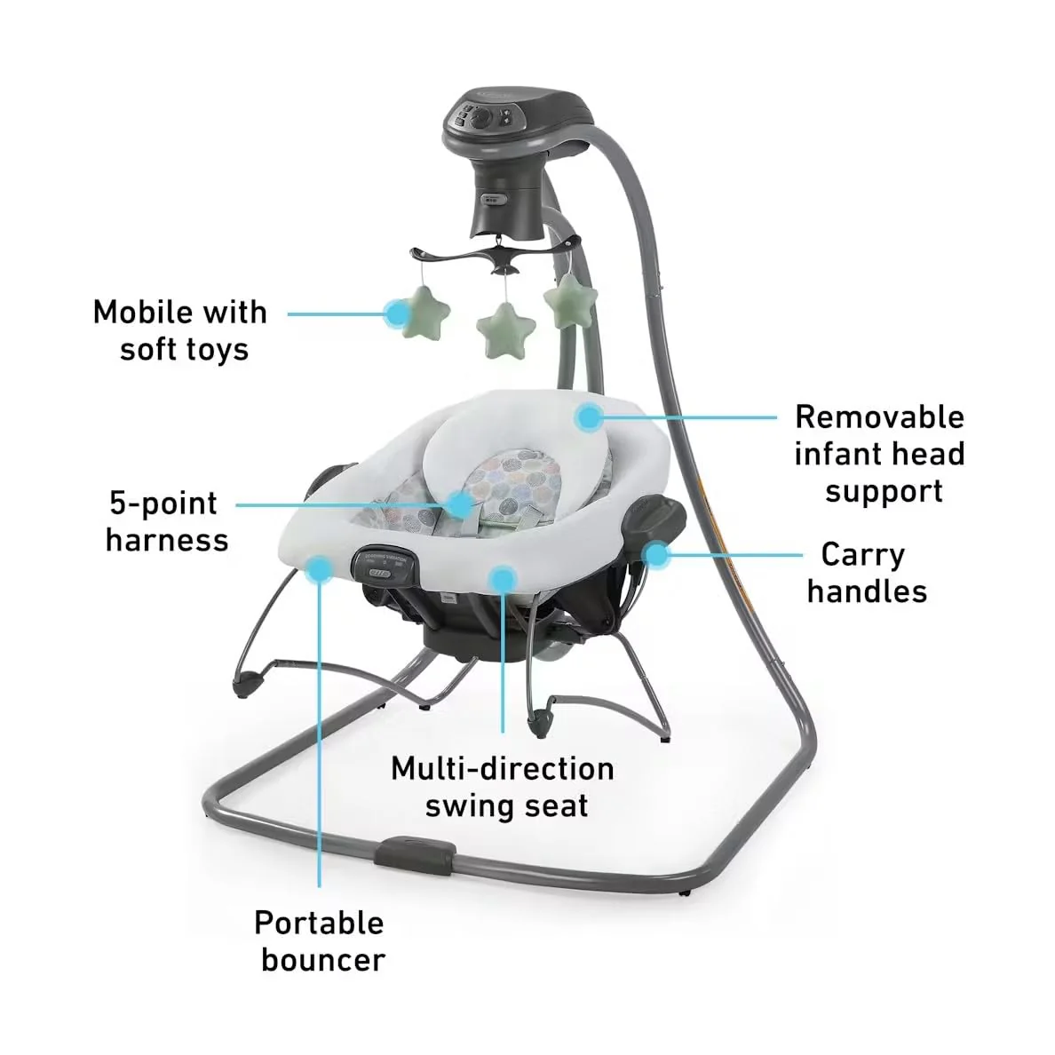 Graco Simple Sway 2 in 1 Swing Emersyn - Image 5