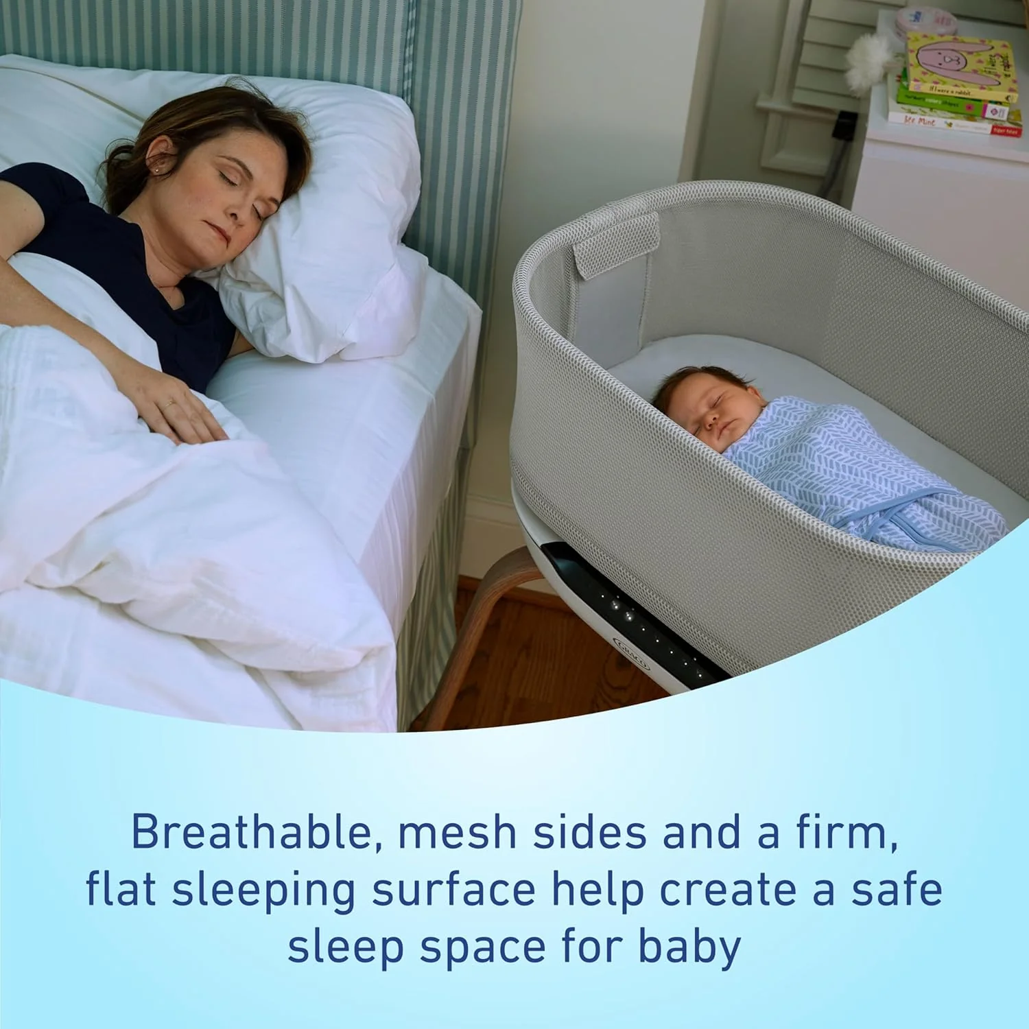 Graco SmartSense Soothing Baby Bassinet - Image 4