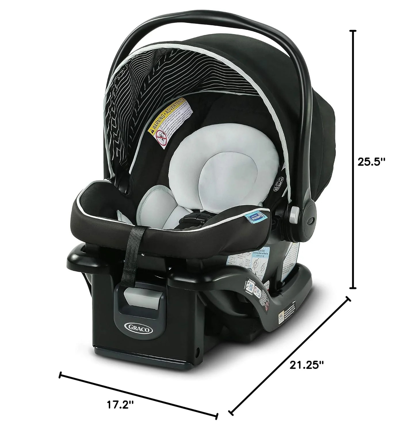 Graco SnugRide Lite LX Infant Car Seat in Studio - Image 2