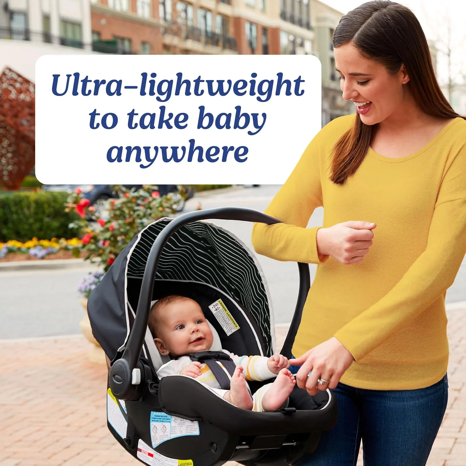 Graco SnugRide Lite LX Infant Car Seat in Studio - Image 3
