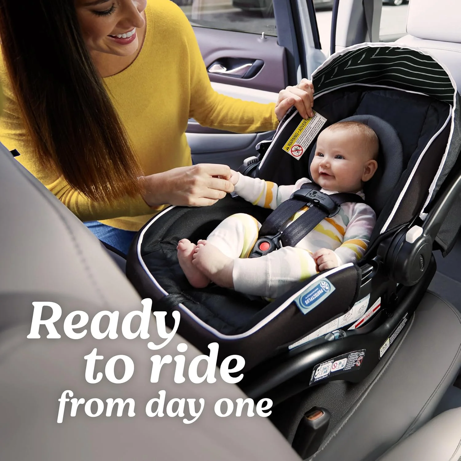 Graco SnugRide Lite LX Infant Car Seat in Studio - Image 6