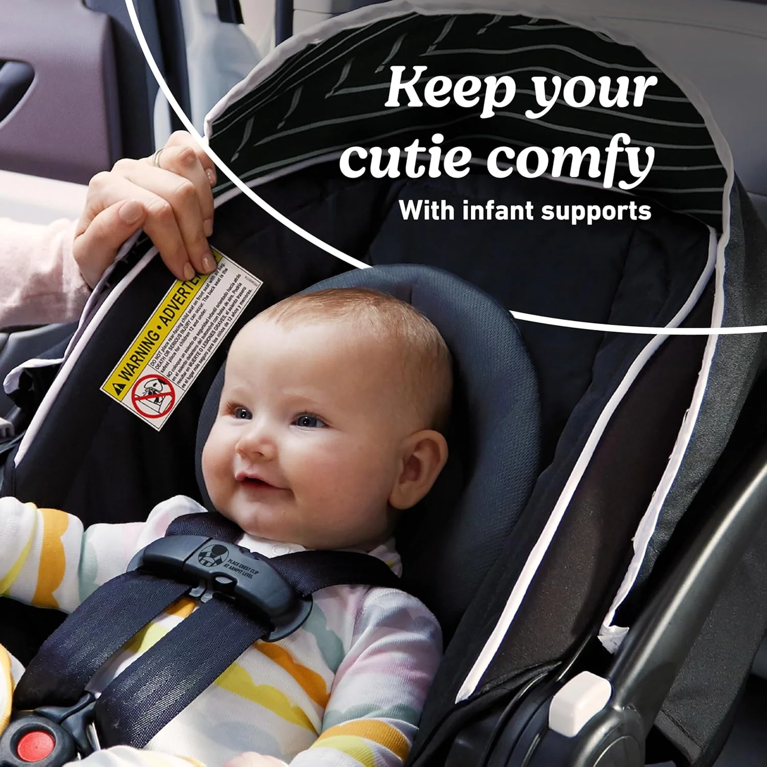 Graco SnugRide Lite LX Infant Car Seat in Studio - Image 7