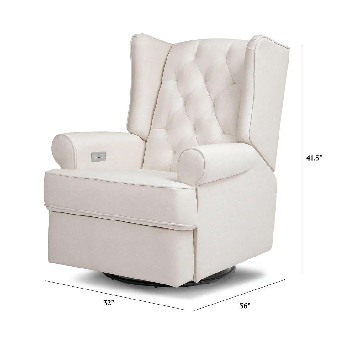 Harbour Power Recliner in Performance Cream Eco-Weave - Image 7