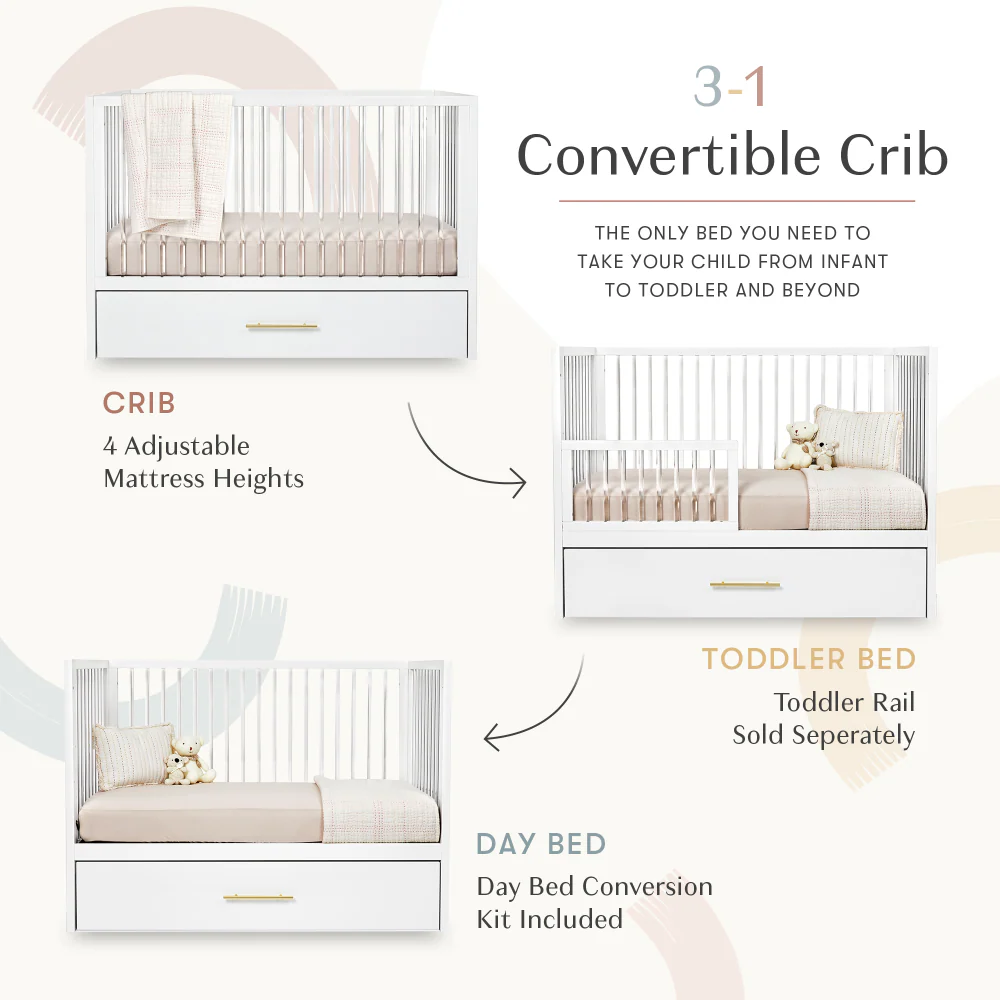 Hushcrib Classic 4 in 1 Crib with Trundle - Image 32