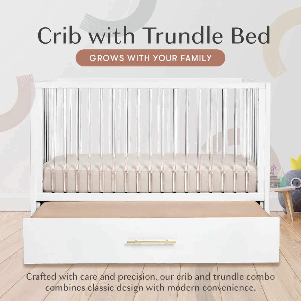 Hushcrib Classic 4 in 1 Crib with Trundle - Image 33