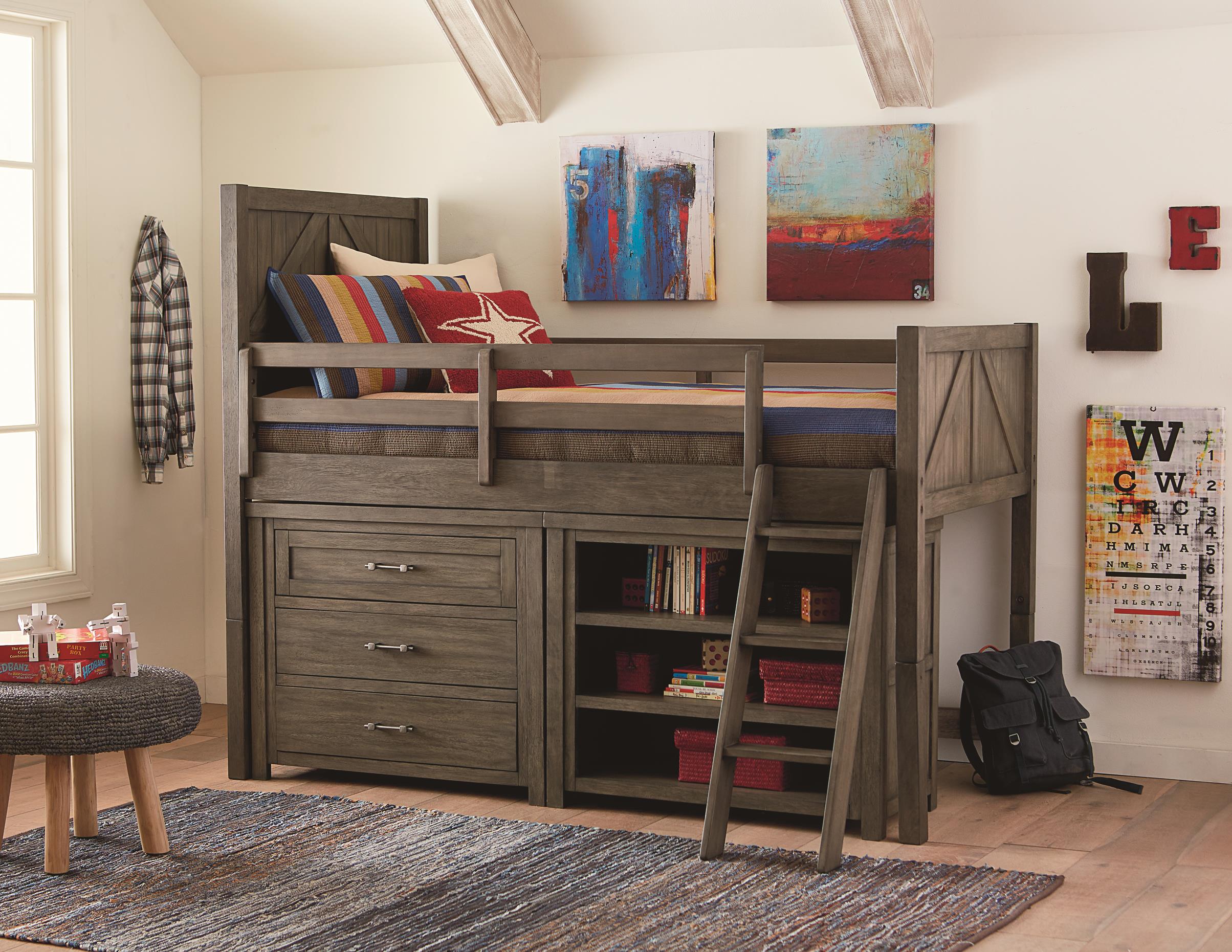 Legacy Classic Kids Bunkhouse Complete Mid Loft Bed Twin - Image 3