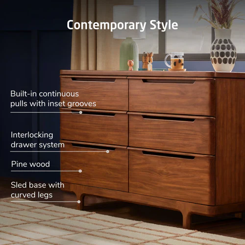 Maxi Cosi Embraced Forms Double Dresser - Chestnut Stain - Image 3