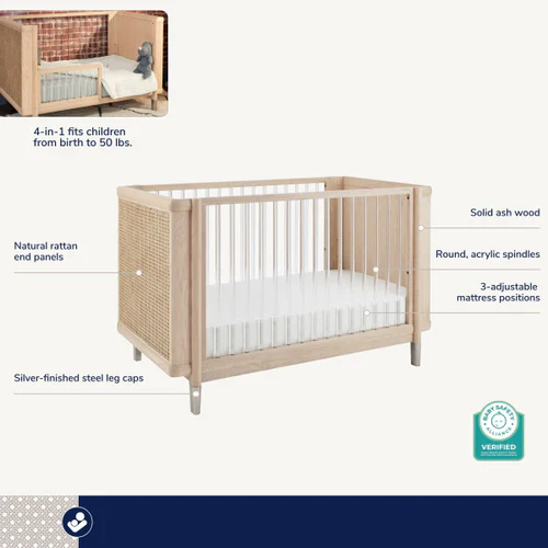 Maxi Cosi Kindred Brisa Island Crib - Whitewash Ash - Image 6