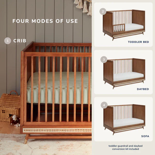 Maxi Cosi Kindred Everheart Island Crib - Walnut Ash - Image 3